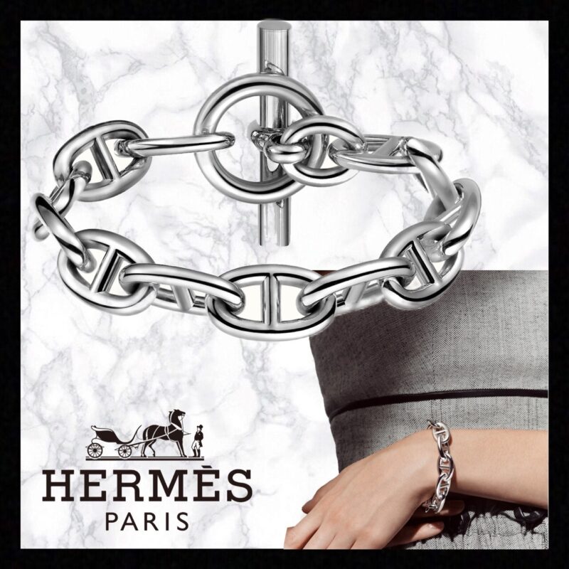 【大人気】HERMES エルメス ブレスレット シェーヌ ダンクル TGM