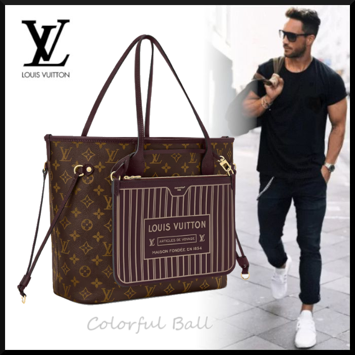 【お洒落メンズへ】Louis Vuitton ネヴァーフル MM トートバッグ