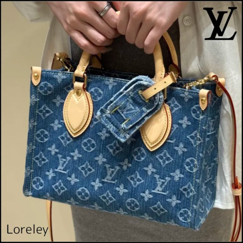 【お洒落】Louis Vuitton モノグラム・デニム オンザゴー PM M14633