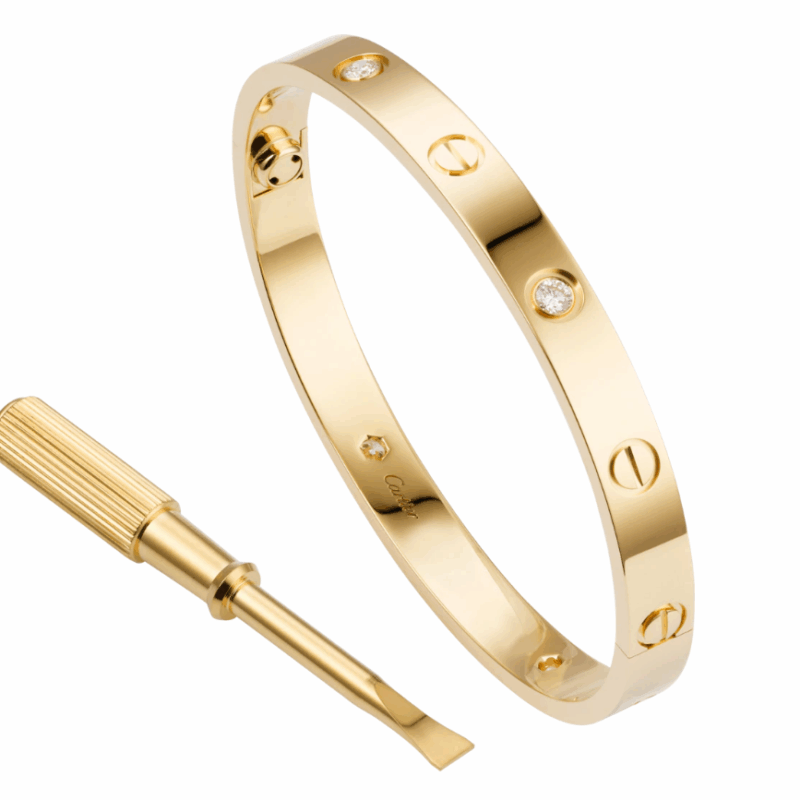 【Cartier】カルティエ LOVE BRACELET, 4 DIAMONDS ブレスレット、ダイヤモンド4個