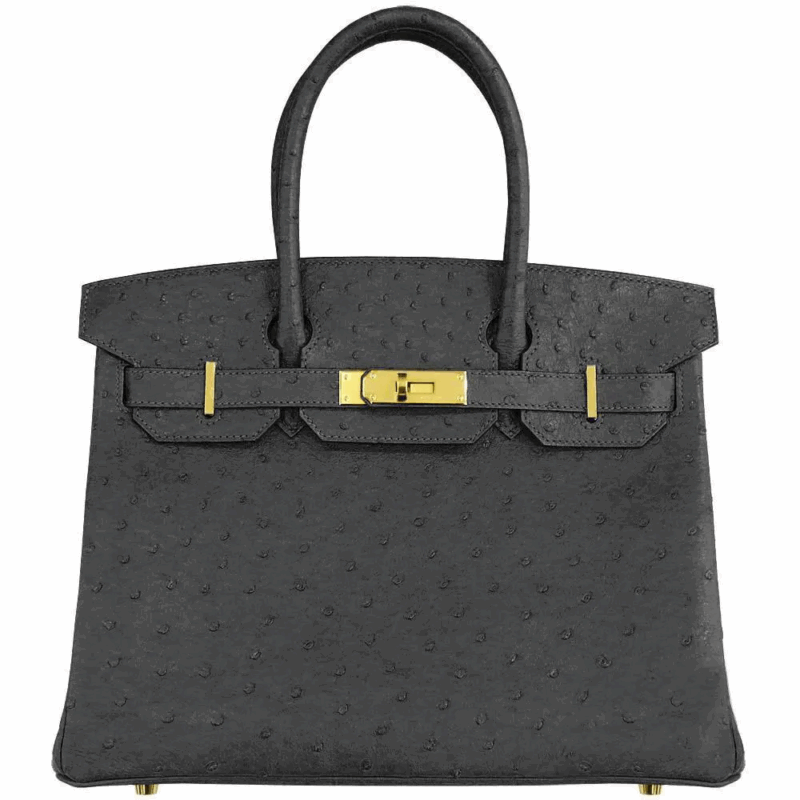 【HERMES】エルメス バーキン 30cm オーストリッチ ゴールド金具